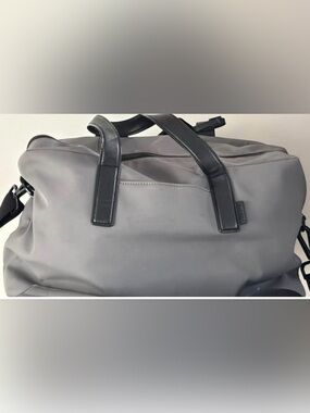Away Gray Duffel with Black Handles